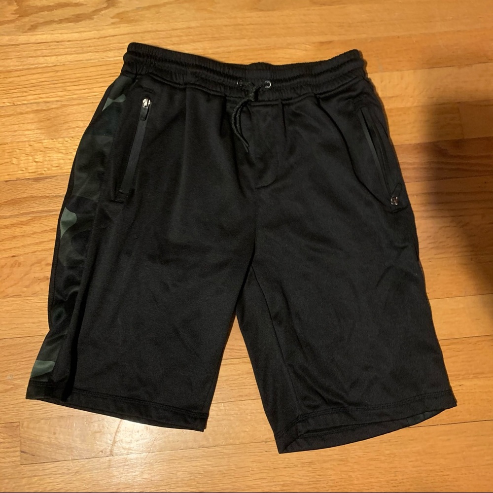 Unipro Athletic Shorts Black Camouflage Medium